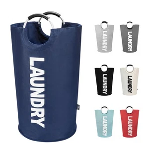 90L Large Laundry Basket, Collapsible Laundry Bag, Freestanding Tall Clothes ... - Picture 1 of 9