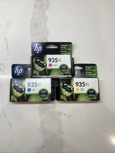 HP 933XL Cyan/Yellow/Magenta Ink Cartridge Set EXP 2023 - Picture 1 of 2