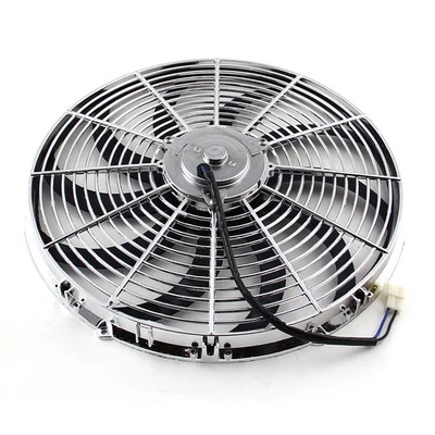Ventilador Térmico Eléctrico Radiador Hoja Reversible 12V 'S' 16" - Cromo Foto 1 de 2