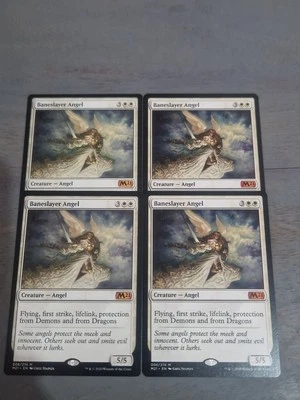 MTG X4 Baneslayer Angel Core Set 2021- Regular Mythic-NM condition  - Image 1 of 3