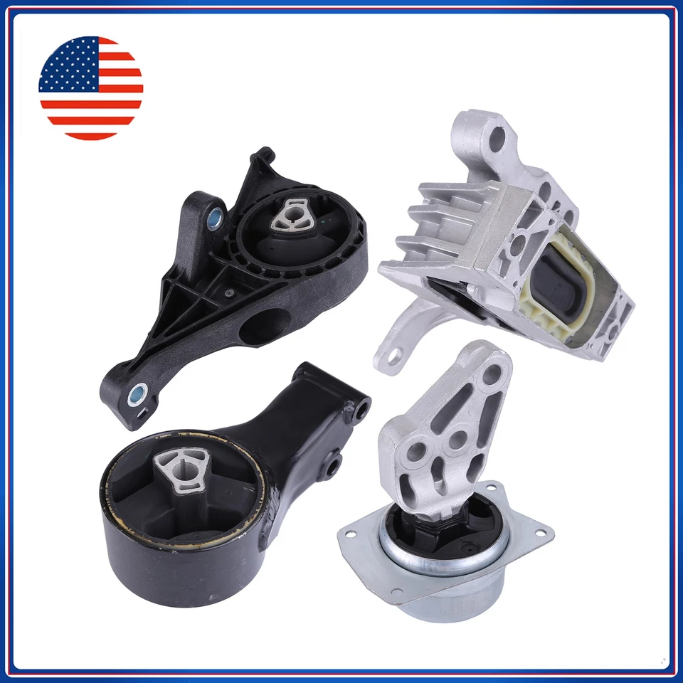 4 X MOTOR DE MOTOR Y MONTAJE DE TRANSMISIÓN para Cadillac SRX 2010-2016 TRACCIÓN DELANTERA AUTOMÁTICO 3,0 L 3,6 L Foto 1 de 4