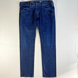 Pantalones de mezclilla AG Adriano Goldschmied Matchbox para hombre 36X32 lavado oscuro ajustados rectos EE. UU. - Imagen 1 de 16