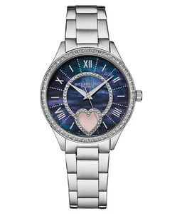 Stuhrling 4019 1 Saylor Madreperla Quarzo Acciaio Inossidabile Orologio da Donna - Foto 1 di 3