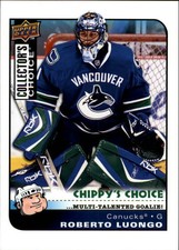 2008-09 Collector's Choice Canucks Hockey Card #295 Roberto Luongo
