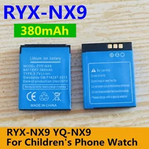 1pcs 3.7V RYX-NX9 380mAh Smart Watch Battery For Children's Phone YQ-NX9 LQ-S1 - Picture 1 of 10
