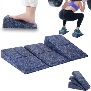 Slant Board Squat Wedge for Calf Stretching,3 Pcs 12" x 6.3" Black Blue Mixed - Picture 1 of 3