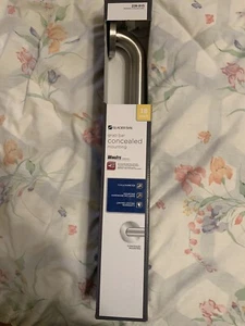 Glacier Bay 18” Brushed Stainless Steel Grab Bar’s + Wing It Mounting Kits New - Picture 1 of 3