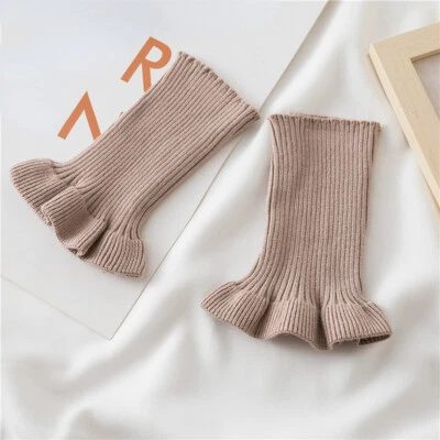 1 par de adornos de puño acanalados de punto elástico con volantes tela de costura Foto 1 de 4