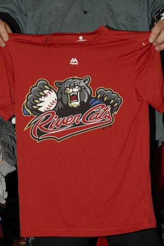 Sacramento Rivercats baseball team t shirt MILB 100% polyester mint great art Cover