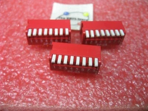 Interruptor DIP DP-08 8 posiciones SPST orificio pasante PCB - NOS Cantidad 3 - Imagen 1 de 3