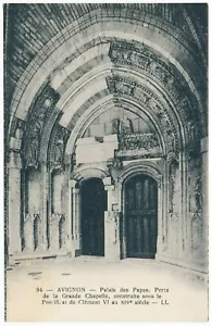 Aviñón Francia Palacio de los Papas Palais des Papes Porte de la Grande Chapelle - Imagen 1 de 2