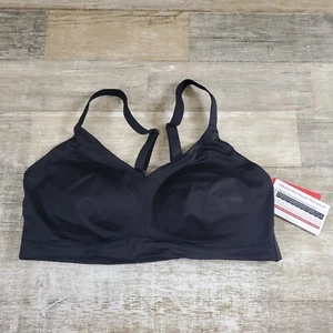 Spanx Womens Wireless Bra Large A/B/C Very Black Nylon Stretch Adjustable Straps - Picture 1 of 10
