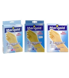 12 paia Guanti in puro lattice di gomma naturale Marigold Il Leggero S6½ M7½ L8½ - Foto 1 di 7