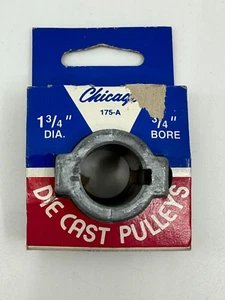 Chicago Druckguss Riemenscheibe 1-3/4" Durchmesser 3/4" Bohrung Single V Nut A Riemen 175-A - Bild 1 von 2