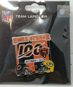 Green Bay Packers VS Chicago Bears GAME DAY PIN 9/5/19 HOME OPENER SOLDIER FIELD - Picture 1 of 4