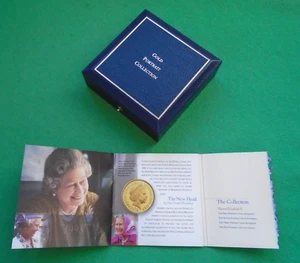 R.M Presentation Case & COA Gold Queens Portraits Collection, (No Coins) - Picture 1 of 12