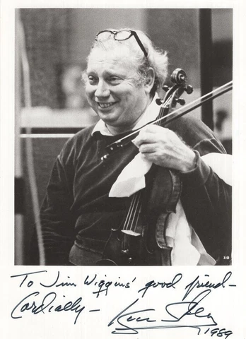 Isaac Stern- Signed Vintage Photograph (Violinist) Cover
