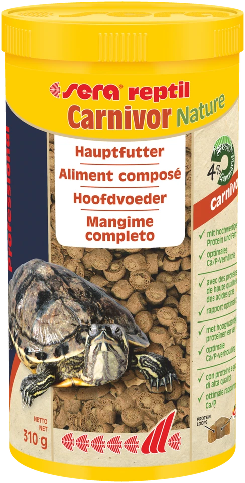 Sera reptil Carnivor Nature - Futter für carnivore Reptilien 1000ml - 310g