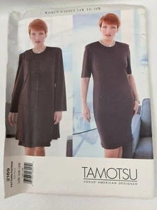 Vogue Pattern 2169 Tamotsu Petite Jacket & Dress 14 W 16 W 18 W Semi Fitted - Picture 1 of 3