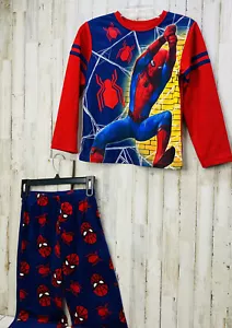 SIDERMAN niños talla grande 10-12 2 piezas Conjunto Camisa y Pantalón Pijama Rojo Manga Larga - Imagen 1 de 6