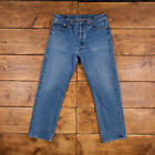 Vintage Levis 501 XX Jeans 35 x 31 USA Made 90s Stonewash Straight Blue Denim