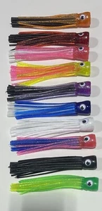 Paquete de 10 faldas de pesca con molde Chugger nuevas señuelos de arrastre en alta mar atún Mahi Wahoo - Imagen 1 de 16