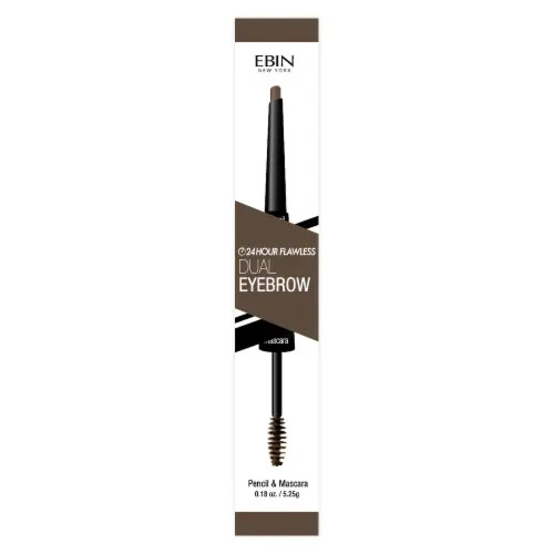 NEW Ebin 24 Hour Flawless Dual Eyebrow Pencil & Mascara Natural Espresso (Boxed) - Image 1 of 1