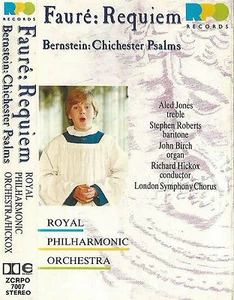 ALED JONES FAURE REQUIEM BERNSTEIN CHICHESTER PSALMS CASSETTE ROYAL PHILHARMONIC - Picture 1 of 9