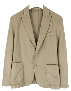 JCM JEY COLE MAN Blazer Herren (EU) 48 Einreiher Leinenmischung Spitzes Revers - Bild 1 von 11
