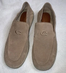 Coach Men'S Taupe Suede Reilly Espadrille Loafer Shoe Size 9 Style CS029 - Picture 1 of 9