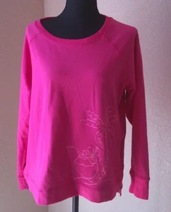 PALM GROVE WOMENS LONG SLEEVE PINK TEE W/PALM TREE EMBROIDERED ACCENT SIZE LARGE - Picture 1 of 6
