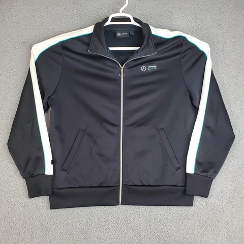 Mercedes AMG Petronas Motorsport Track Suit Jacket F1 Formula One Size XL Black Cover