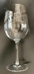 MOET & CHANDON Champagnerglas 23 cm/9"" hoch - klares Glas GEBRAUCHT - Bild 1 von 6