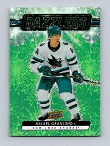 2023-24 UPPER DECK EXTENDED SERIES DAZZLERS GREEN #DZ-134 MIKAEL GRANLUND - Picture 1 of 1