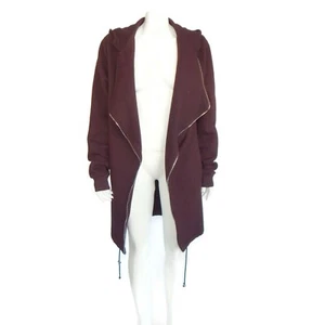 NEW River Island Reddish-Brown-Plum Jacket Draped Open Front UK sz Medium 7828 - Picture 1 of 6