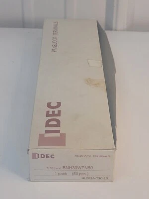 IDEC BNH30WPN50 Panblock Terminals Pan Block Box of 50 BRAND NEW e9 - Image 1 of 2