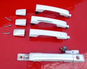 04 05 06 07 08 ACURA TL EXTERIOR OUTER DOOR HANDLE PULL SET WHITE OEM - Bild 1 von 7