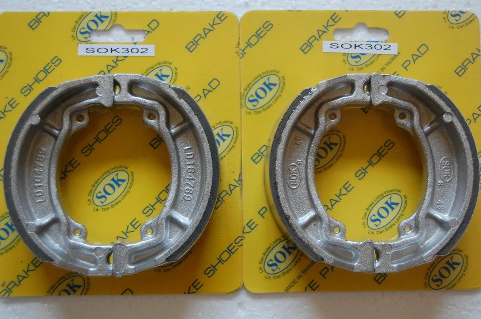 ZAPATAS DE FRENO DELANTERAS Y TRASERAS PARA SUZUKI TM 75 1974-1976 TM75 Foto 1 de 1