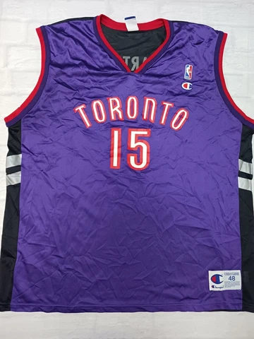 Champion NBA Toronto Raptors Jersey 15 Carter in Purple Size 48 / XL Cover