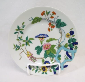 Royal Limoges PARADIS Salad Plate 10 Available FRANCE Towle Blue Pink Flowers - Picture 1 of 10