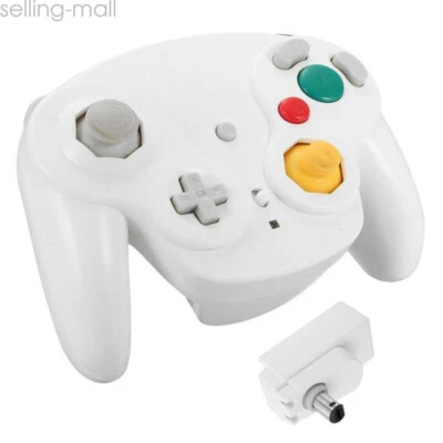 Wireless GameCube Controller + Adapter Wavebird for GameCube NGC Console White - Image 1 of 4