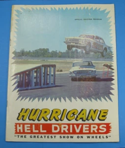 1962 Dan Fleenor’s Hurricane Hell Drivers Stunt Driving Show Program Souvenir - Picture 1 of 19