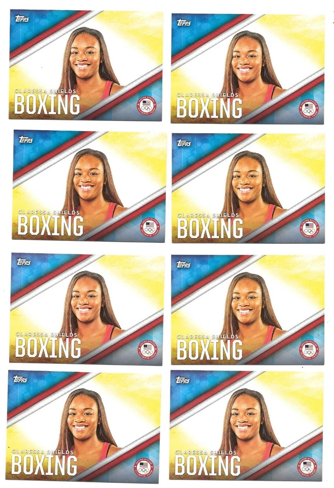 LOT OF (10) CLARESSA SHIELDS 2016 TOPPS USA OLYMPIC DISCIPLINES #OD-2 ROOKIE - Image 1 of 1