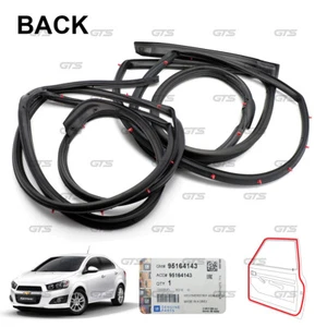 Rear Door Rubber Seal Weatherstrip For Chevrolet Sonic Sedan 2012 2018 - Imagen 1 de 10