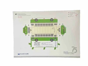 Leyland 1956 Royal Tiger Worldmaster Cardboard Bus Model 75 Years Celebrations - Picture 1 of 1