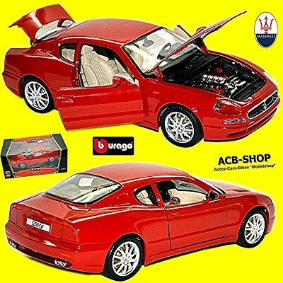 Maserati 3200 Gt Coupè 1998-2001 Rosso 1:18 Bburago - Immagine 1 di 4