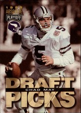 1995 Absolute Football Card #200 Chad May Rookie