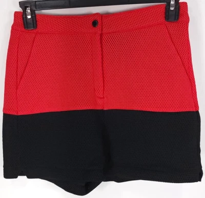 Reebok Classic Shorts Women's Med Lined Red Black Melody Ehsani Collab Mesh - Image 1 of 4