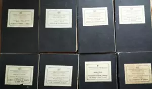 8 Libri SCUOLE ALLIEVI FUOCHISTI Ministero delle comunicazioni anni '20 TRENI - Picture 1 of 5