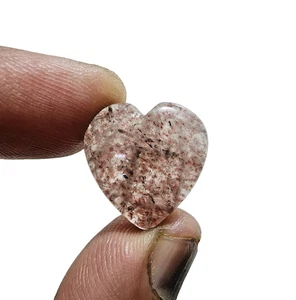 Único 21 Ct Fresa Cuarzo Cristal Forma Corazón Piedras Preciosas Sueltas Fabricación de Joyas - Imagen 1 de 6
